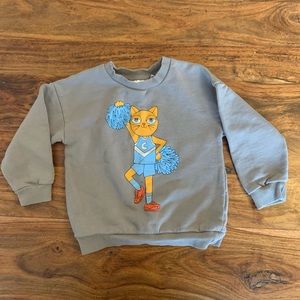 Mini Rodini cat 🐈 cheerleader 📣 sweatshirt